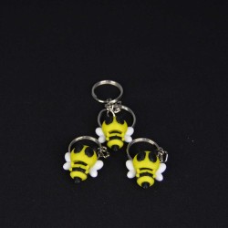 3D Hareketli Eklemli Arı Çanta Süsü ve Anahtarlık