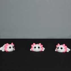 3D Hareketli Eklemli Beyaz Ejderha Küçük Dekoratif Figür ve Süs