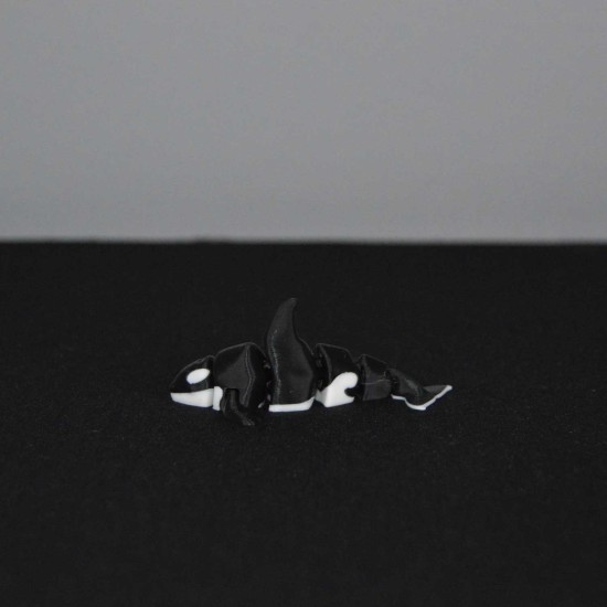 3D Hareketli Eklemli Orka Balina Küçük Dekoratif Figür ve Süs