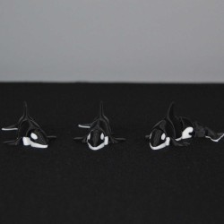 3D Hareketli Eklemli Orka Balina Küçük Dekoratif Figür ve Süs