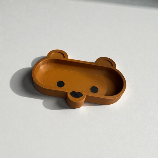 Dekoratif Ayı Tasarımlı Gözlük Tutucu - Eğlenceli Masaüstü Organizer