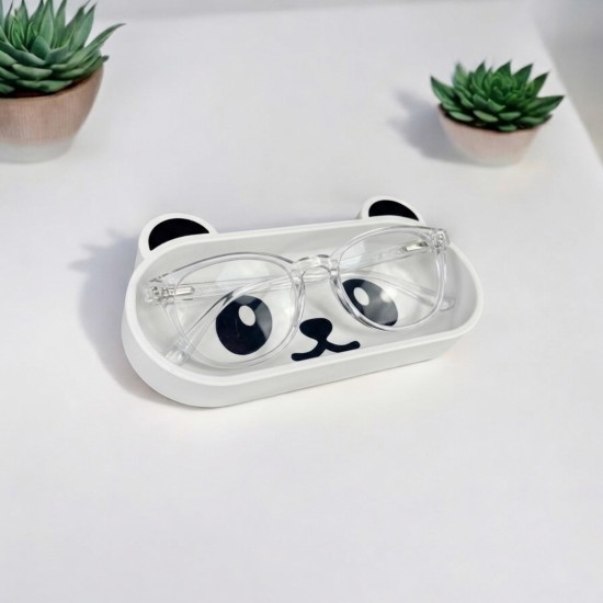 Dekoratif Sevimli Panda Figürlü Gözlük Tutucu - Eğlenceli Masaüstü Organizer