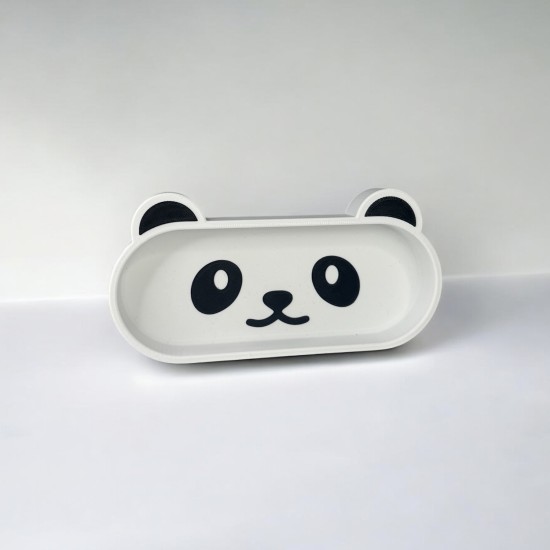 Dekoratif Sevimli Panda Figürlü Gözlük Tutucu - Eğlenceli Masaüstü Organizer