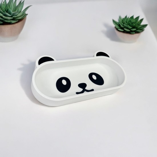 Dekoratif Sevimli Panda Figürlü Gözlük Tutucu - Eğlenceli Masaüstü Organizer