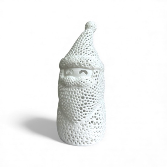 Fileli Tasarım Noel Baba LED Mumluk - Işıklı Yılbaşı Dekoru