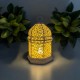 Geometrik Motifli Dekoratif Fener LED Mumluk