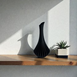 Modern Parametrik Dekoratif Siyah Vazo