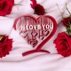 Sevgililer Gününe Özel: I Love You Yazılı Dekoratif Kalp Masa Süsü